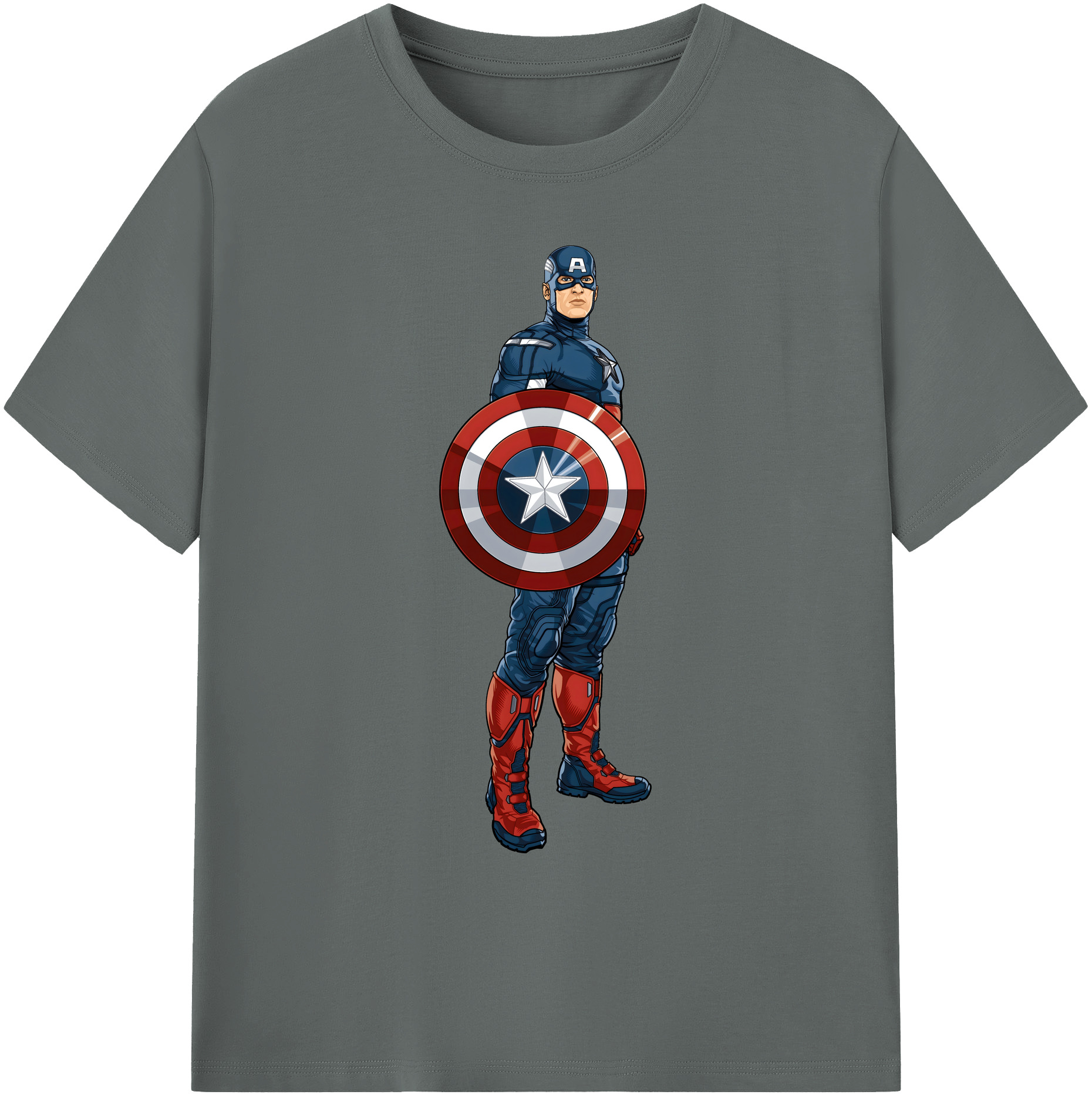 （画像用） アベンジャーズ The Avengers 綿100％ メンズ半袖Tシャツ｜肌触りやわらか＆通気性